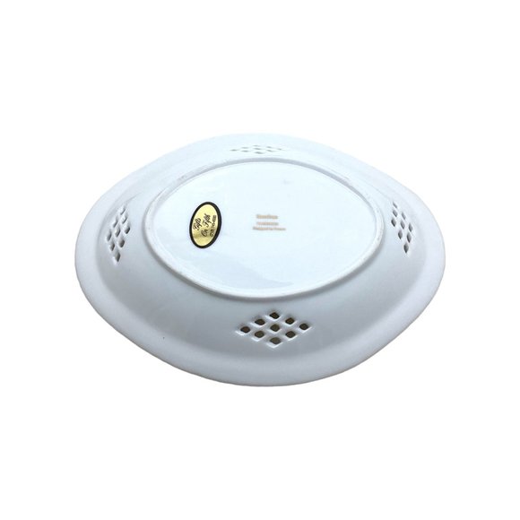 Vintage Limoges BACCHUS Oval Platter 9.25 in Porcelain China God Face Gold Gild - Picture 13 of 16